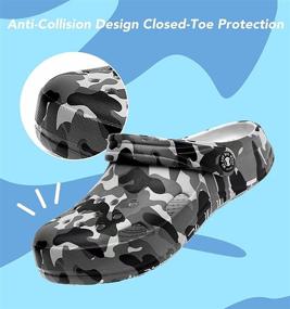 img 3 attached to 👧 Kids Camo Clogs & Mules: BIG WASP Girls' and Boys' Footwear