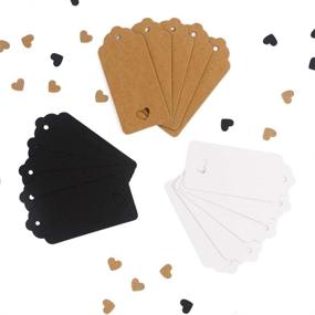 img 2 attached to 180-Piece Kraft Paper Gift Tags with String, Blank Heart Shape for Gifts, Arts and Crafts, Weddings, Holidays