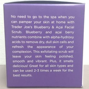 img 3 attached to Organic Trader Joe's Blueberry and Acai Facial Scrub, 2 Oz Jar