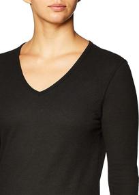 img 2 attached to 👚 Fruit of the Loom Women's Micro Waffle V-Neck Thermal