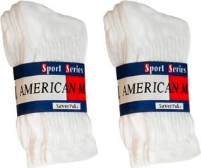 img 4 attached to 🧦 Premium Quality $averPak American Made Cotton Blend Athletic Crew Socks: Unbeatable Durability and Comfort