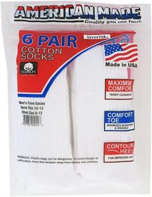 img 2 attached to 🧦 Premium Quality $averPak American Made Cotton Blend Athletic Crew Socks: Unbeatable Durability and Comfort