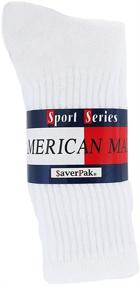 img 1 attached to 🧦 Premium Quality $averPak American Made Cotton Blend Athletic Crew Socks: Unbeatable Durability and Comfort