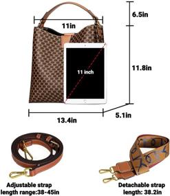 img 2 attached to Satchel Handbag Vintage Shoulder Handle Women's Handbags & Wallets