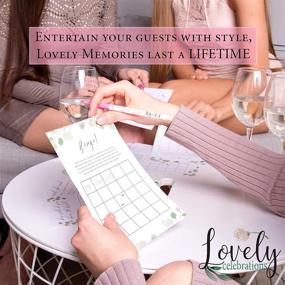 img 1 attached to 🌿 Floral Rustic Greenery Bridal Shower Games Set Bundle - Lovely Celebrations - Generic Design - Perfect for any Wedding Party Decorations - Includes Marriage Advice Cards and Bridal Shower Bingo
