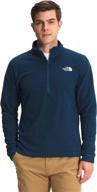 👕 the north face men's textured cap rock quarter-zip pullover sweatshirt: enhanced seo-friendly product listing logo