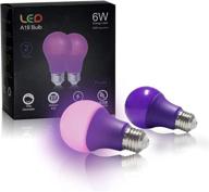 💡 purple dimmable led bulb (medium base) - equivalent brightness logo