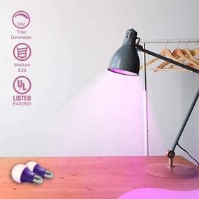 img 1 attached to 💡 Purple Dimmable LED Bulb (Medium Base) - Equivalent Brightness