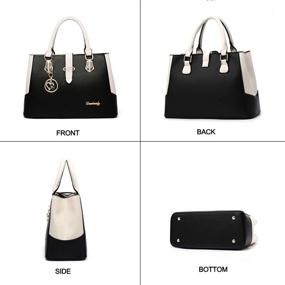 img 1 attached to 👜 Stylish Women Handbags: Top Handle Bags Tote Purse with Ample Storage - Shoulder Crossbody Bag to Complement Any Outfit