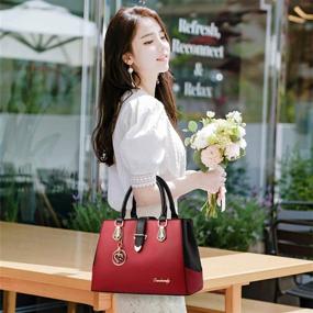 img 2 attached to 👜 Stylish Women Handbags: Top Handle Bags Tote Purse with Ample Storage - Shoulder Crossbody Bag to Complement Any Outfit
