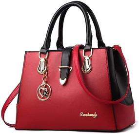 img 4 attached to 👜 Stylish Women Handbags: Top Handle Bags Tote Purse with Ample Storage - Shoulder Crossbody Bag to Complement Any Outfit