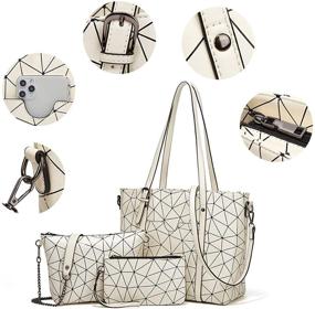 img 2 attached to 👜 Stylish Handbags: Trendy Shoulder Handle Satchel for Women with Matching Wallets - Perfect Totes!