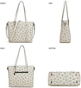 img 3 attached to 👜 Stylish Handbags: Trendy Shoulder Handle Satchel for Women with Matching Wallets - Perfect Totes!