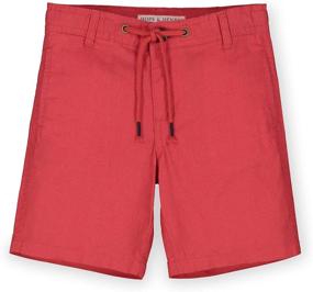 img 4 attached to Relaxed Linen Shorts for Boys - Hope Henry Clothing