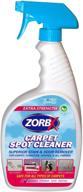 🧼 zorbx extra strength carpet spot cleaner and odor remover - powerful solutions for safely removing stains and eliminating odors from carpets (24oz) logo