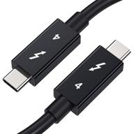 high-speed thunderbolt 4 cable - 3.3 ft | usb 4/thunderbolt 3 compatible | supports 100w charging | 40gbps data transfer | 8k/4k streaming | type-c device essential логотип