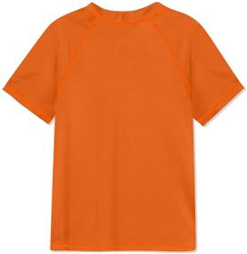 img 2 attached to 👕 BesserBay Boys' UPF 50+ Sun Protection Rash Guard Swim Shirt, Short Sleeve, Ages 3-12 Years