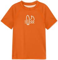 👕 besserbay boys' upf 50+ sun protection rash guard swim shirt, short sleeve, ages 3-12 years logo