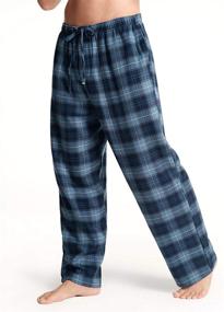 img 3 attached to 👖 SIORO Flannel Sleepwear Loungewear Bottoms: Comfortable Men's Clothing for Sleep & Lounge