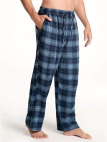 img 1 attached to 👖 SIORO Flannel Sleepwear Loungewear Bottoms: Comfortable Men's Clothing for Sleep & Lounge