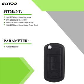 img 3 attached to 🔑 SCITOO Land Rover Key Fob Keyless Entry Remote Replacement - Uncut 3 Buttons for Discovery, LR3, Range Rover, Range Rover Sport