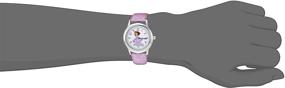 img 3 attached to 👑 Disney Girls Princess Sofia Purple Stainless Steel Analog-Quartz Watch with Leather-Synthetic Strap, Size 15 (Model: WDS000269)