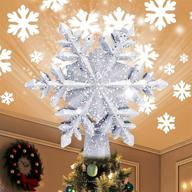 emopeak christmas snowflake projector decorations logo