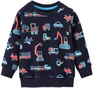 🐘 cute elephant pullover sweatshirts - boys' cotton long sleeve outdoor outfit logo