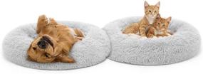 img 2 attached to 🐾 MIXJOY Orthopedic Dog Bed - Comfortable Donut Cuddler for Dogs and Cats - Ultra Soft and Washable Round Cushion Bed (23''/30''/36'')