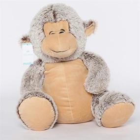 img 1 attached to DOLDOA 18-inch Stuffed Animal Monkey Toys - Cute Plush Monkey Soft Pillow - Perfect Gift for Kids, Light Coffee - Enhanced for SEO