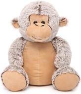 doldoa 18-inch stuffed animal monkey toys - cute plush monkey soft pillow - perfect gift for kids, light coffee - enhanced for seo logo