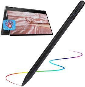img 4 attached to 🖊️ HP Pavilion X360 Stylus Pen, Evach Capacitive High Sensitivity Digital Pencil with 1.5mm Ultra Fine Tip for HP Pavilion X360, Black