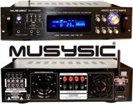 musysic 4000w hybrid power amplifier/pre-amplifier/receiver with bluetooth, am/fm tuner, usb/sd slot, mp3 input, and ipod compatibility - mu-h4000bt logo