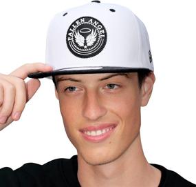 img 3 attached to 🧢 FPL Men's Fallen Angel Logo Adjustable Snapback Trucker Hat: Stylish White & Black Design