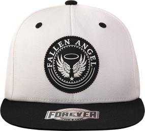 img 2 attached to 🧢 FPL Men's Fallen Angel Logo Adjustable Snapback Trucker Hat: Stylish White & Black Design