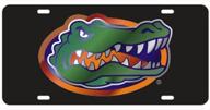 🐊 резной автомобильный номер craftique black gator logo - официальный товар лицензированный florida gators. логотип