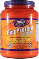 🥛 now foods sports pea protein powder, vanilla toffee flavor, 2 lbs (907 g) logo