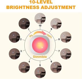 img 1 attached to 💡HFCDL лампочка пятицветная Пультом Дистанционного Управления - Беспроводное светодиодное подсветочное освещение для шкафов с таймером и регулировкой яркости на батарейках