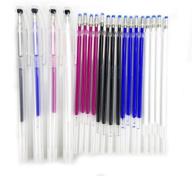 🖍️ ultimate heat erasable fabric marking pens set with 16 refills - 4 colors: perfect for quilting, sewing, and dressmaking logo