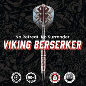 img 3 attached to Professional 90% Tungsten Soft Tip Darts Set - Shot! Darts Viking Berserker - Designed Dart Flights for Women & Men - Made in New Zealand - Plastic Tip Bar Darts for Adults