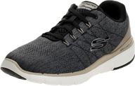 👟 sleek and stylish: skechers men's low top trainers in black логотип