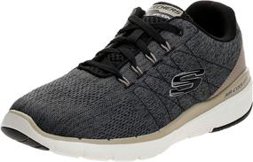 img 4 attached to 👟 Sleek and Stylish: Skechers Men's Low Top Trainers in Black