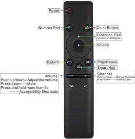 img 3 attached to 📺 BN59-1259E Remote Control for Samsung TV: Compatible with BN59-01259B/D, BN59-01260A, and 4K UHD 6/7 Series UN43, NU50, NU55, NU65, NU75, KS Models