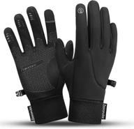 🧤 zenoplige winter gloves - unisex touch screen, water resistant, windproof, warm for running, cycling, and driving in cold weather логотип