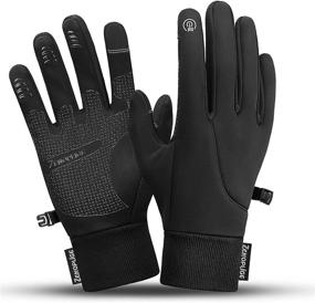 img 4 attached to 🧤 Zenoplige Winter Gloves - Unisex Touch Screen, Water Resistant, Windproof, Warm for Running, Cycling, and Driving in Cold Weather