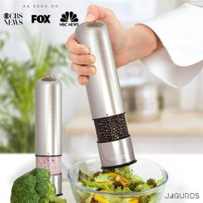 img 2 attached to Electric Salt Pepper Grinder Set