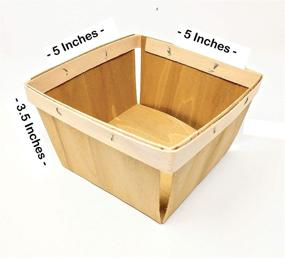 img 3 attached to 🍓 Wood Berry Basket - Quart Wooden Boxes - 10 pack! | High-quality Wooden Crates for Berry Preservation and Storage