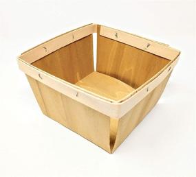 img 4 attached to 🍓 Wood Berry Basket - Quart Wooden Boxes - 10 pack! | High-quality Wooden Crates for Berry Preservation and Storage