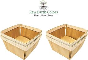 img 1 attached to 🍓 Wood Berry Basket - Quart Wooden Boxes - 10 pack! | High-quality Wooden Crates for Berry Preservation and Storage