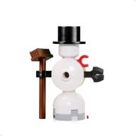 snowman broom lego holiday minifigure logo